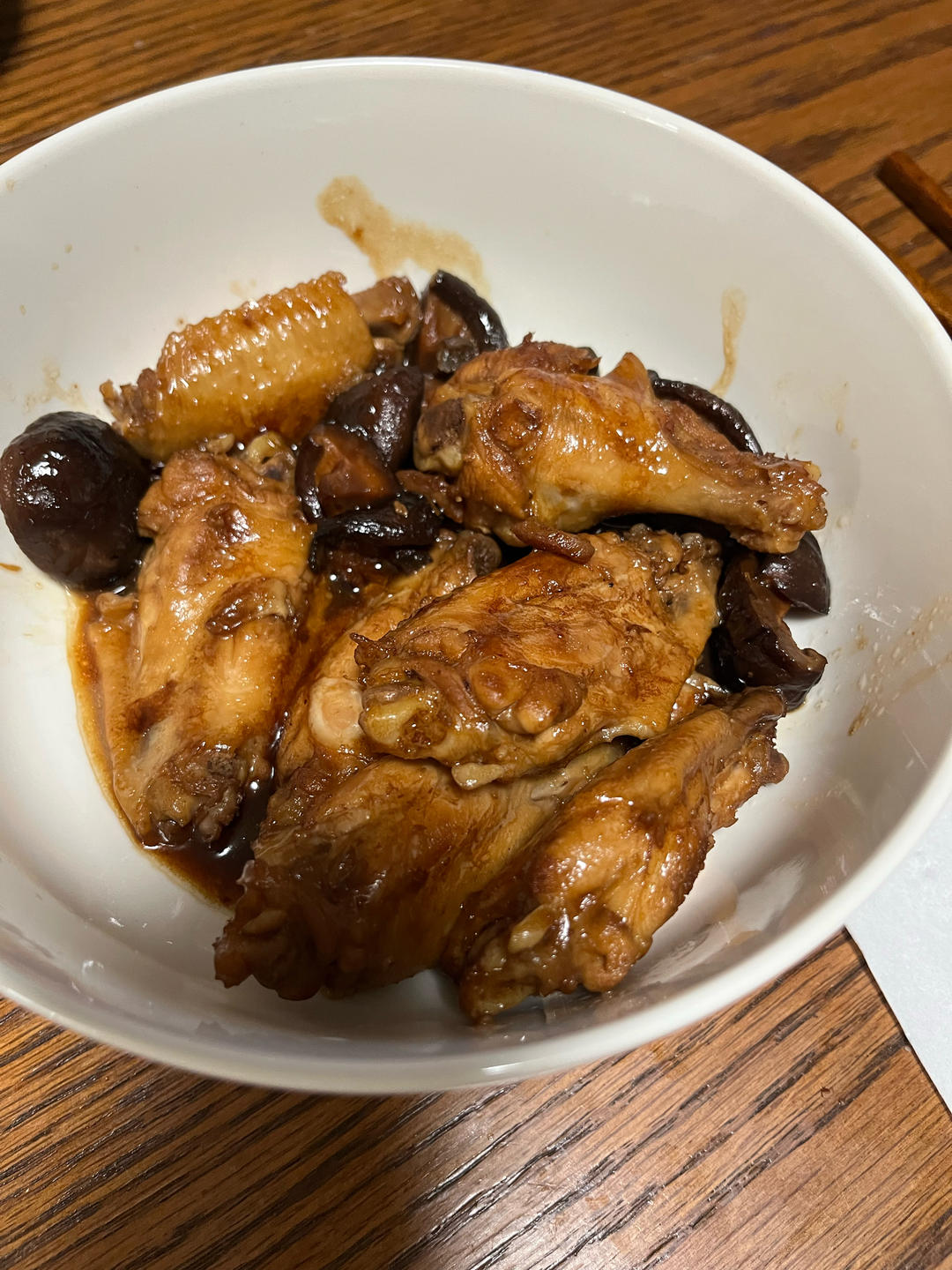 不加一滴油的香菇鸡翅