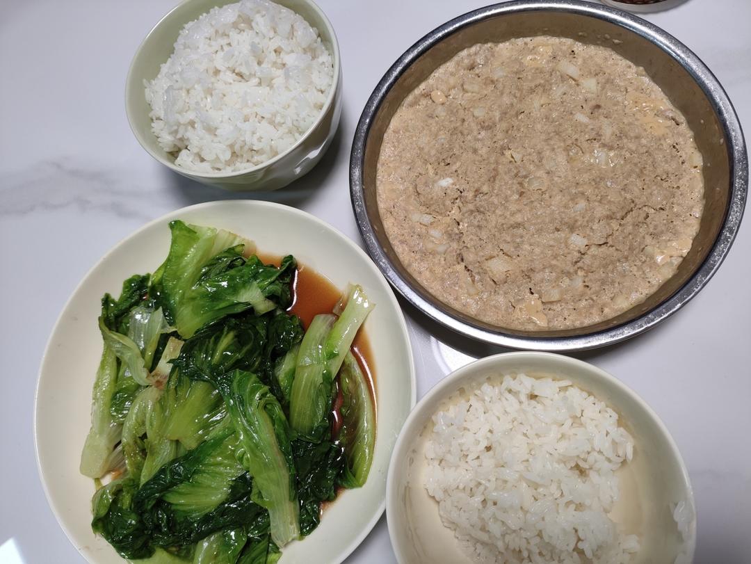 孩子爱吃的蒸肉饼