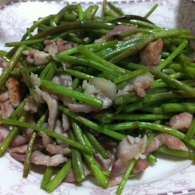 芦蒿炒肉丝