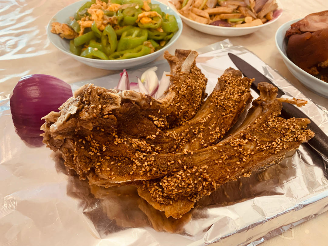 地道蒙餐：烤羊排(家用烤箱版)