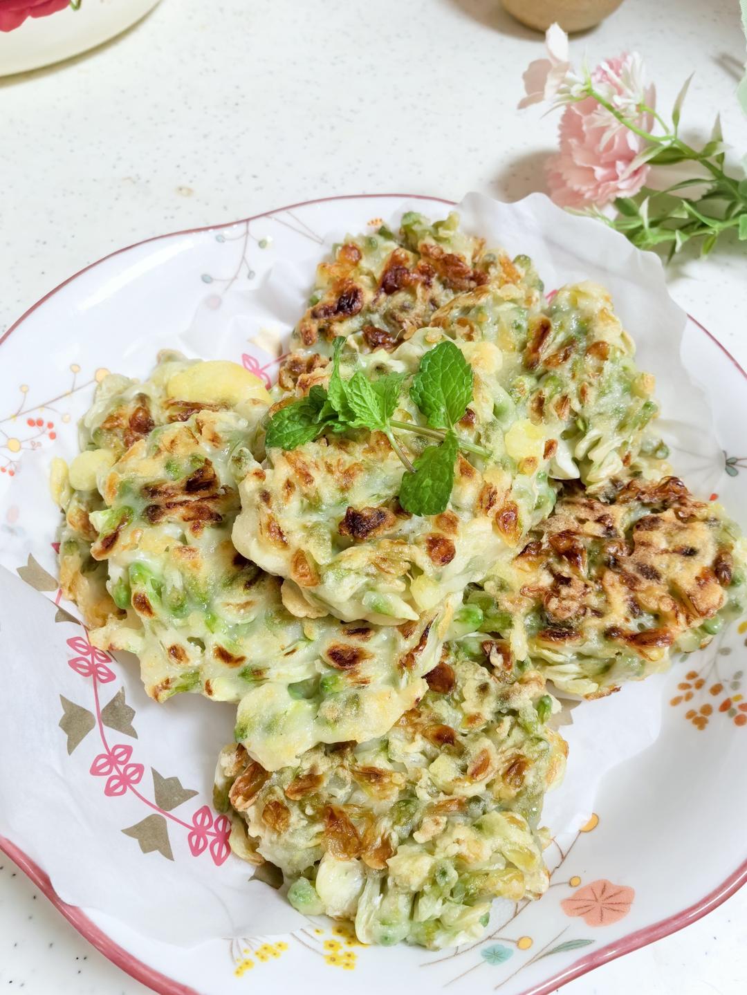 香煎槐花饼—五分钟出锅的美食