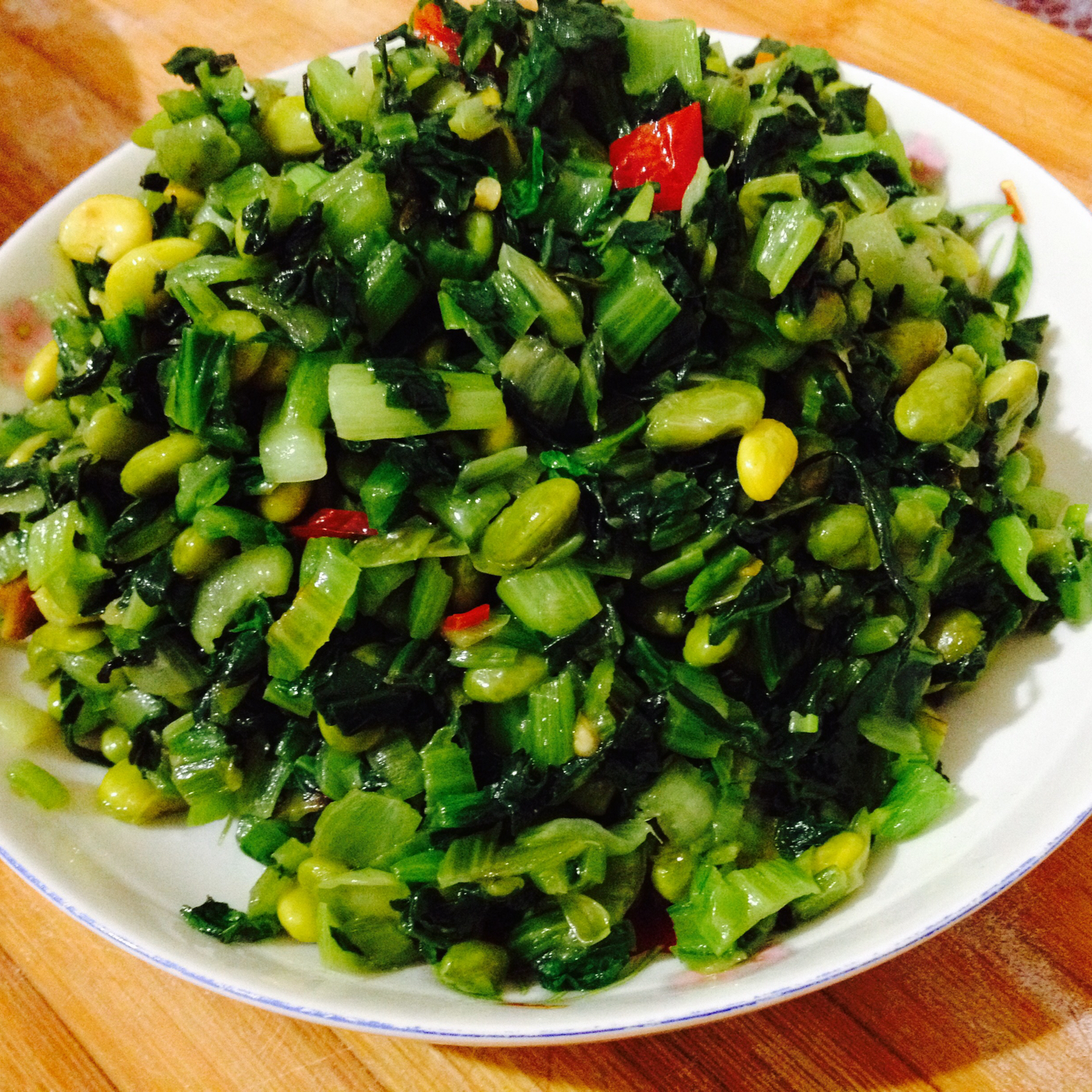 爆腌青菜