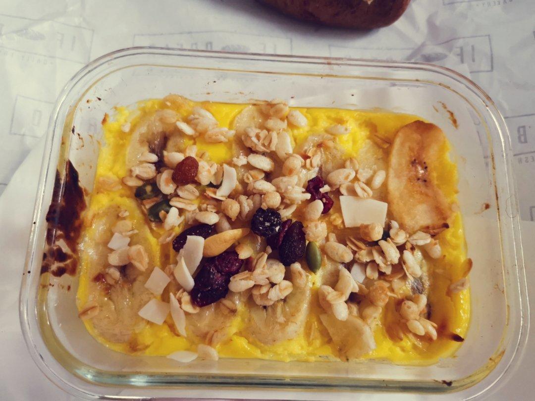 🥧好吃不长肉～香蕉酸奶烤燕麦