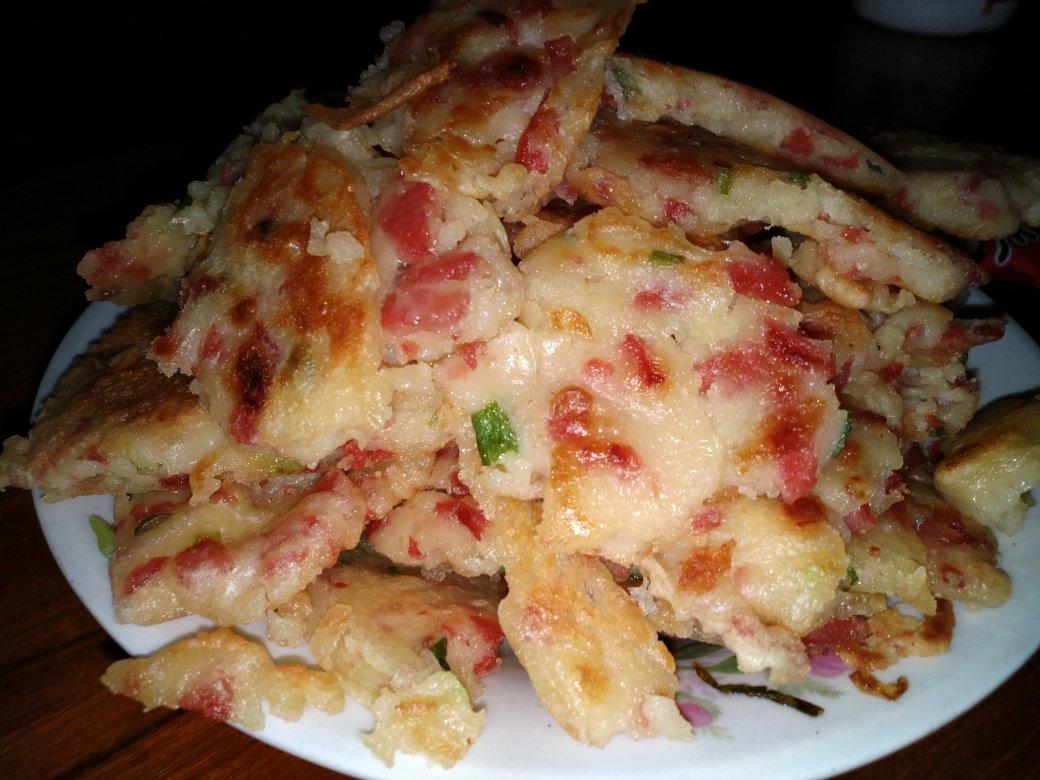 培根香葱鸡蛋饼