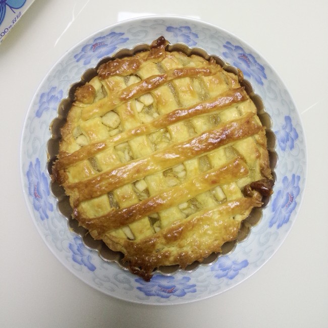 清甜双果派