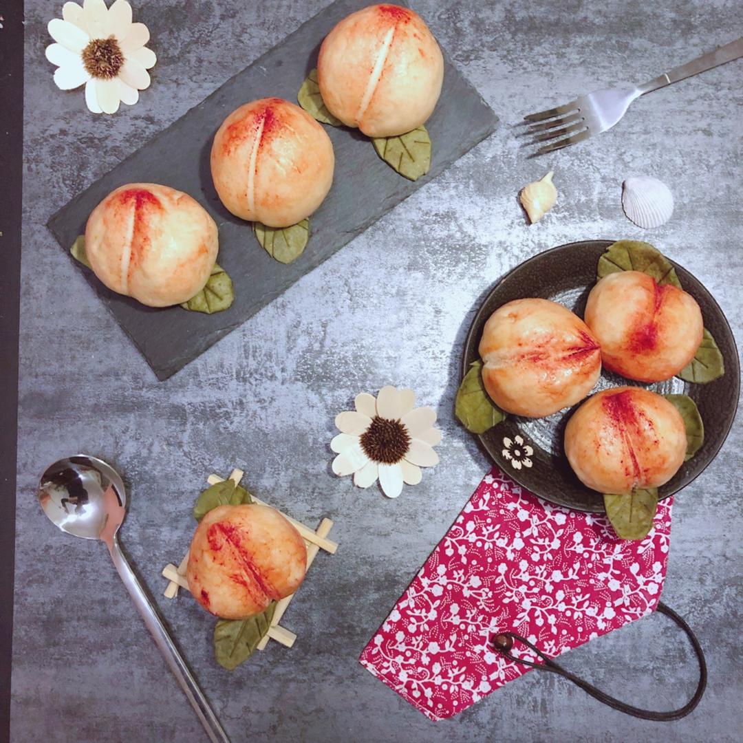 寿桃馒头（水蜜桃馒头）