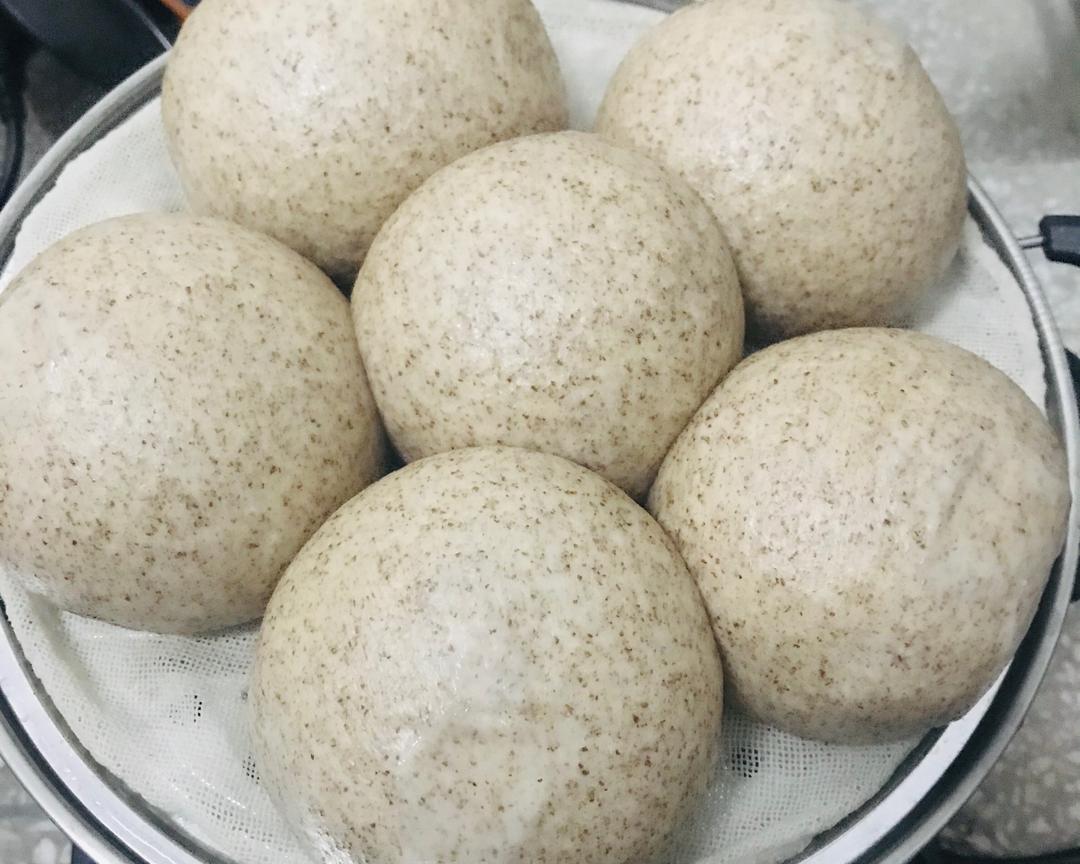 简易黑全麦馒头