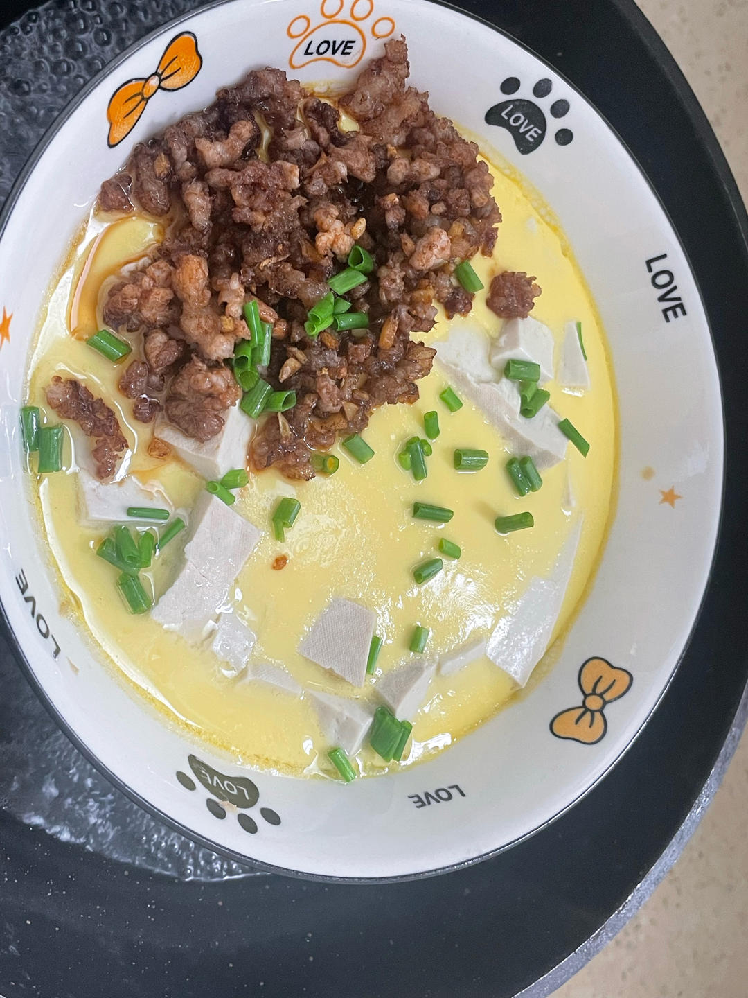 肉末豆腐蒸蛋