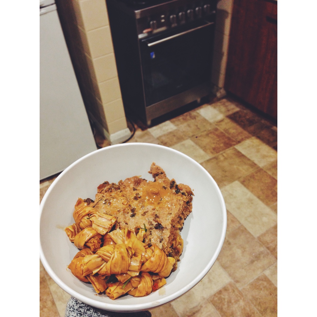 霉干菜蒸肉饼
