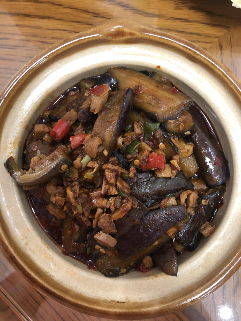 开胃下饭菜！巨简单的家常鱼香茄子煲