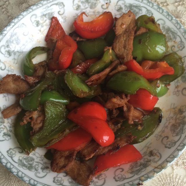 青椒炒肉