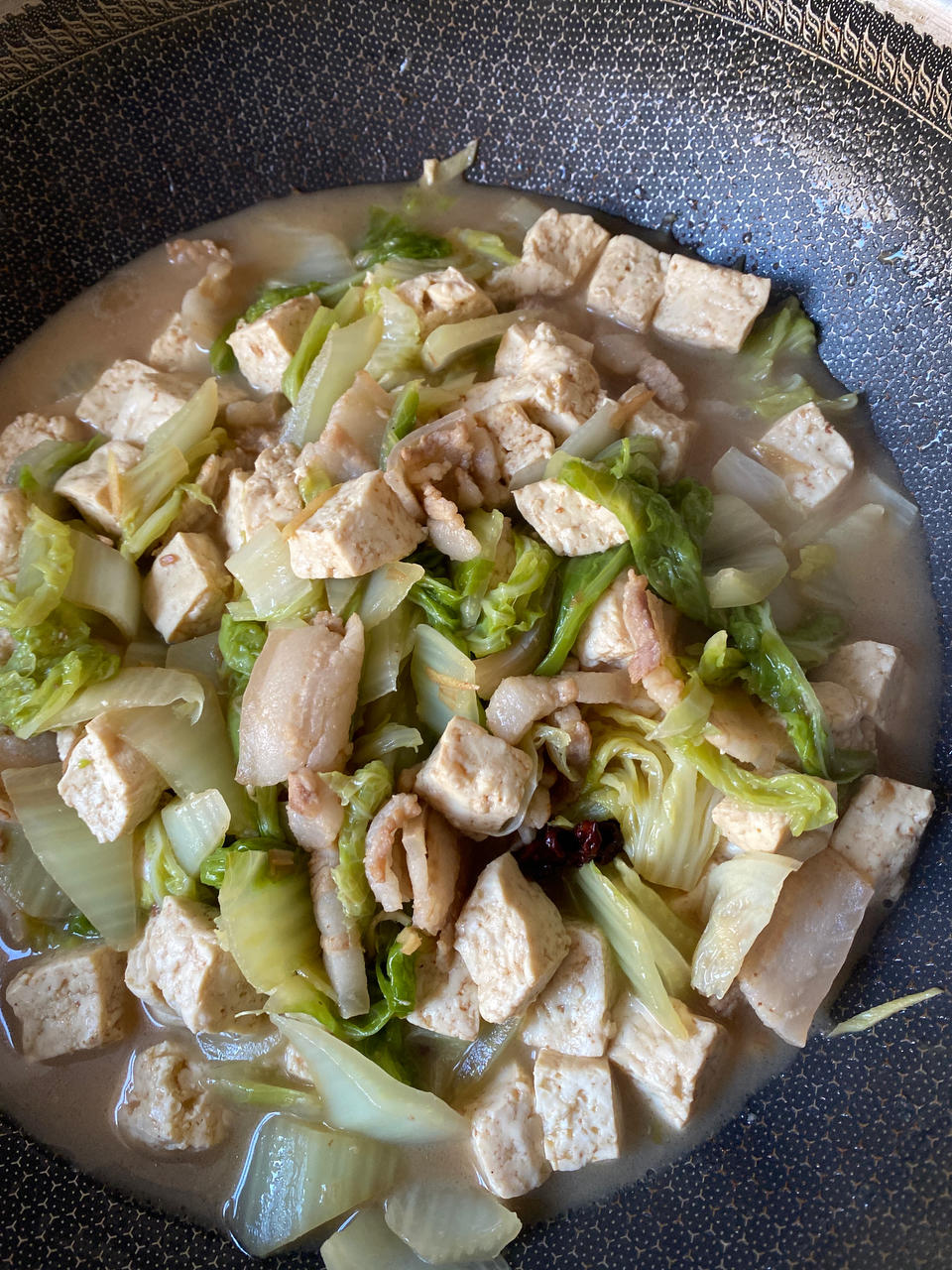 冬季最爱的家常菜！大白菜炖大豆腐或干豆腐