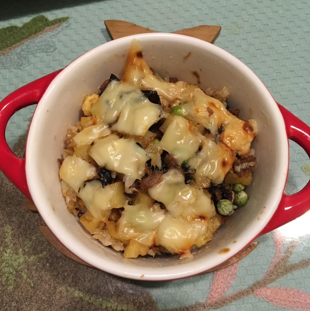 培根焗饭（简易微波版）