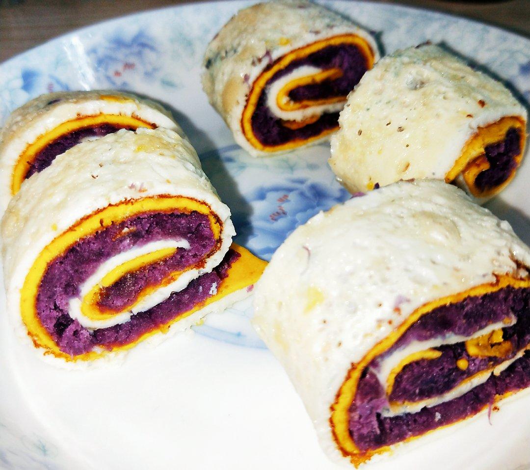 紫薯蛋卷  宝宝健康食谱