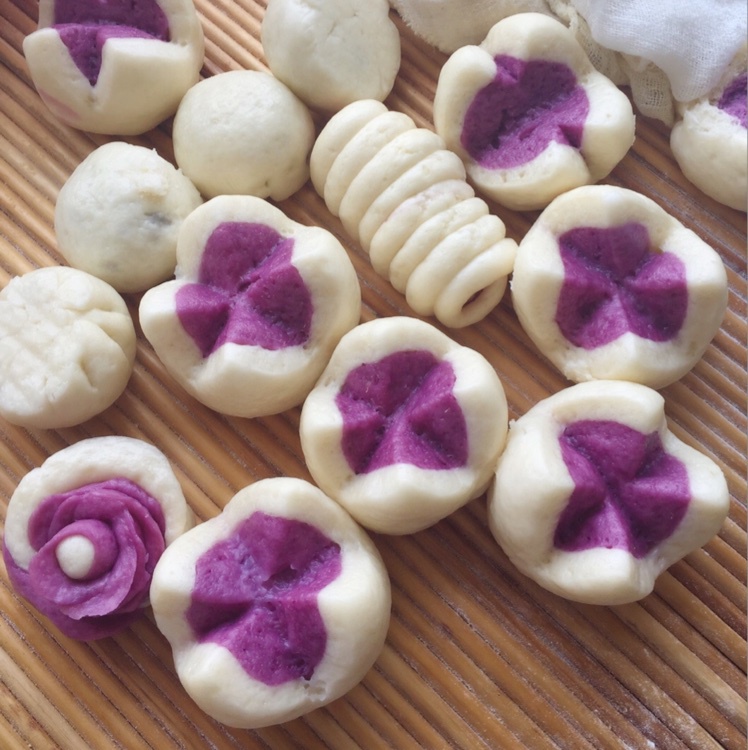 紫薯开花馒头