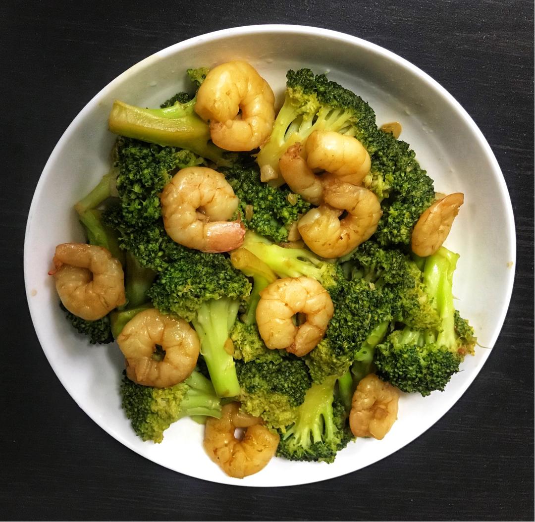 西兰花炒虾仁