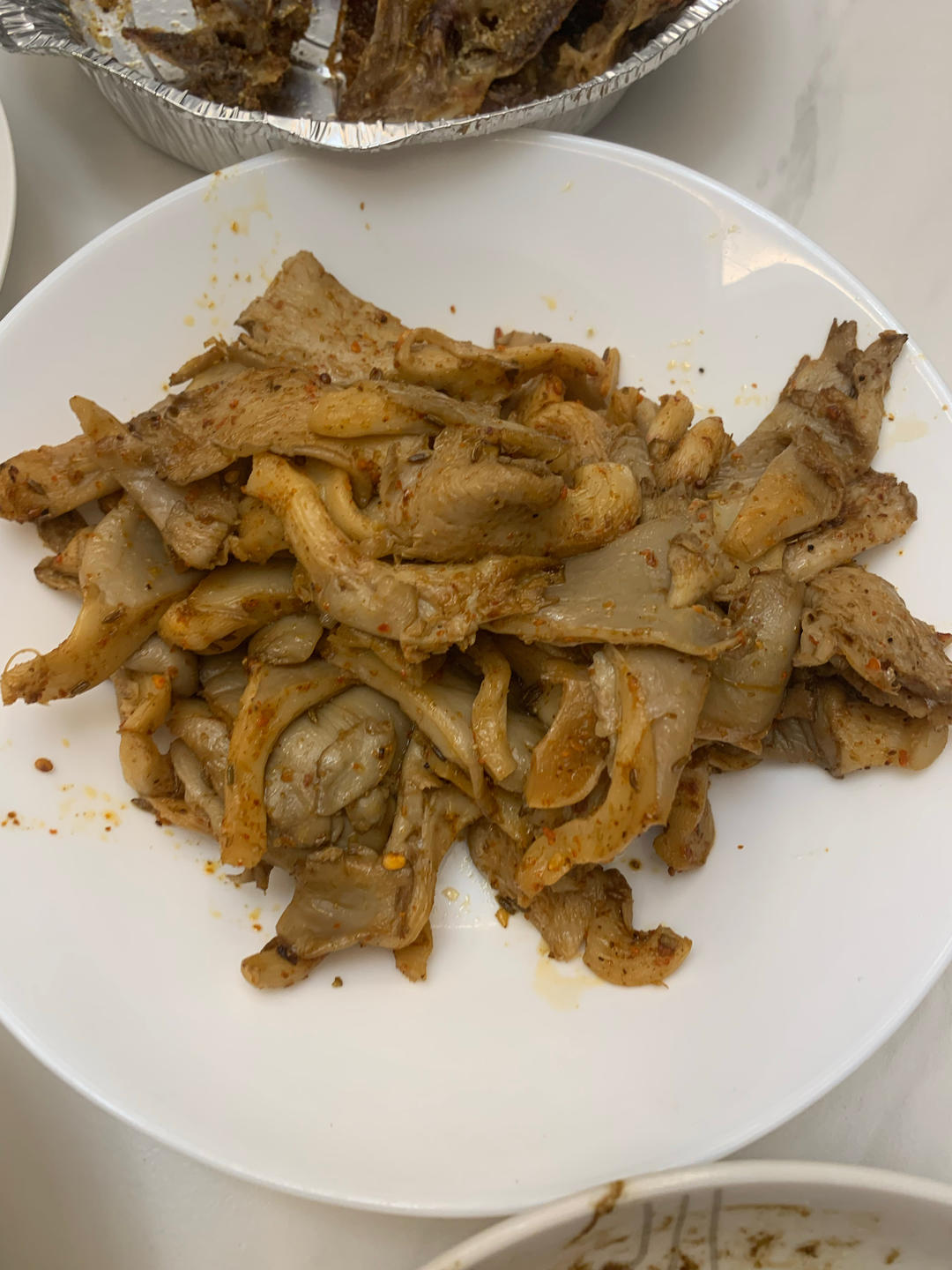 孜然鲜蘑