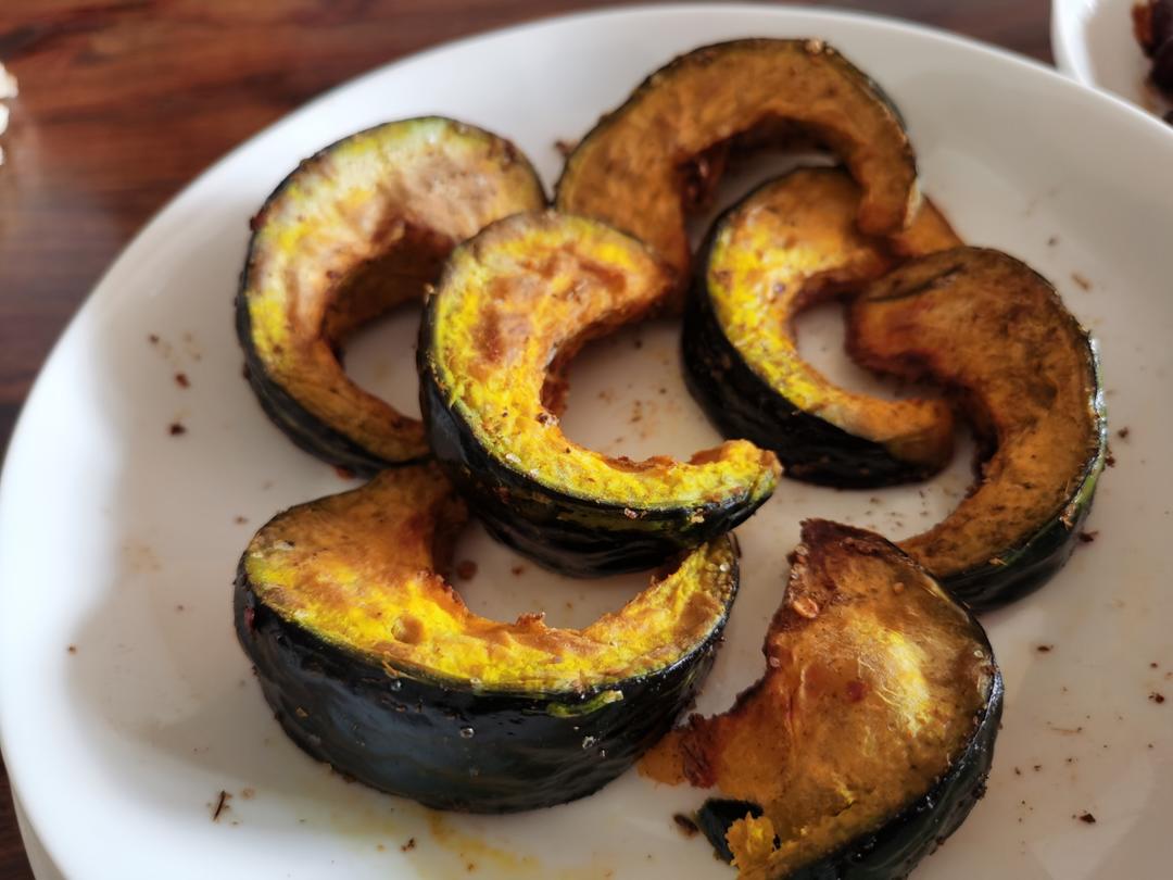 简单又特好吃的～空气炸锅烤贝贝南瓜