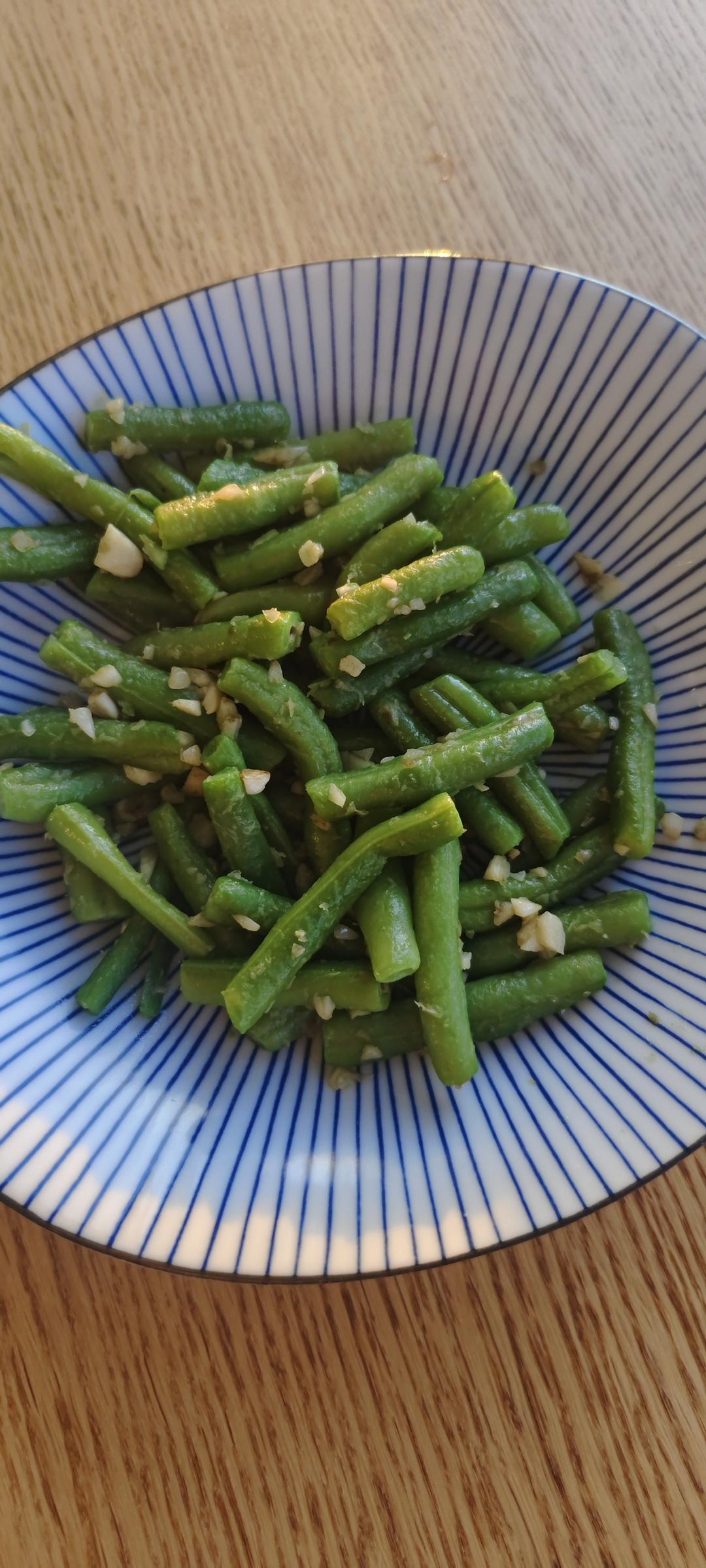 健康少油蒜泥拌长豆（豇豆）