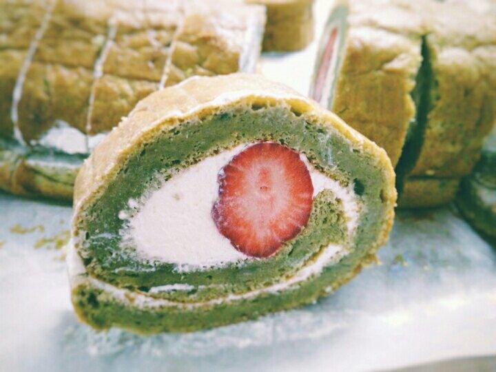 日式抹茶蛋糕卷