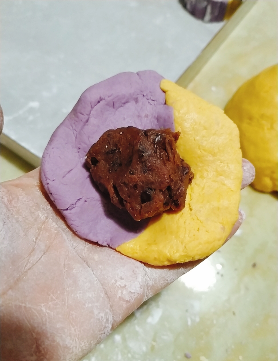 双色紫薯南瓜糯米糕(分享两种做法)的做法 步骤11