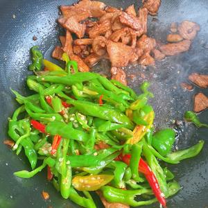 尖椒炒肉的做法 步骤10