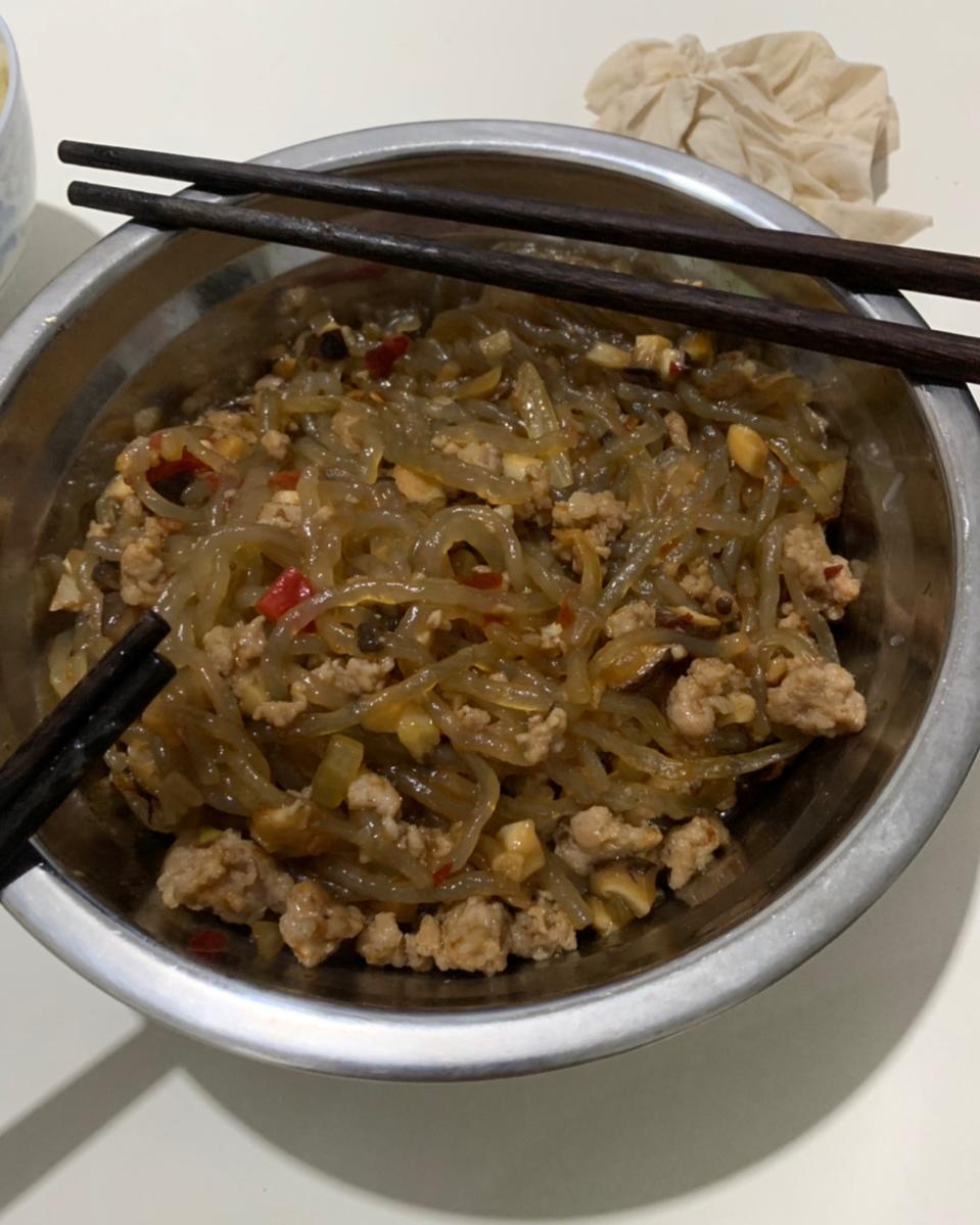 肉末炒粉丝