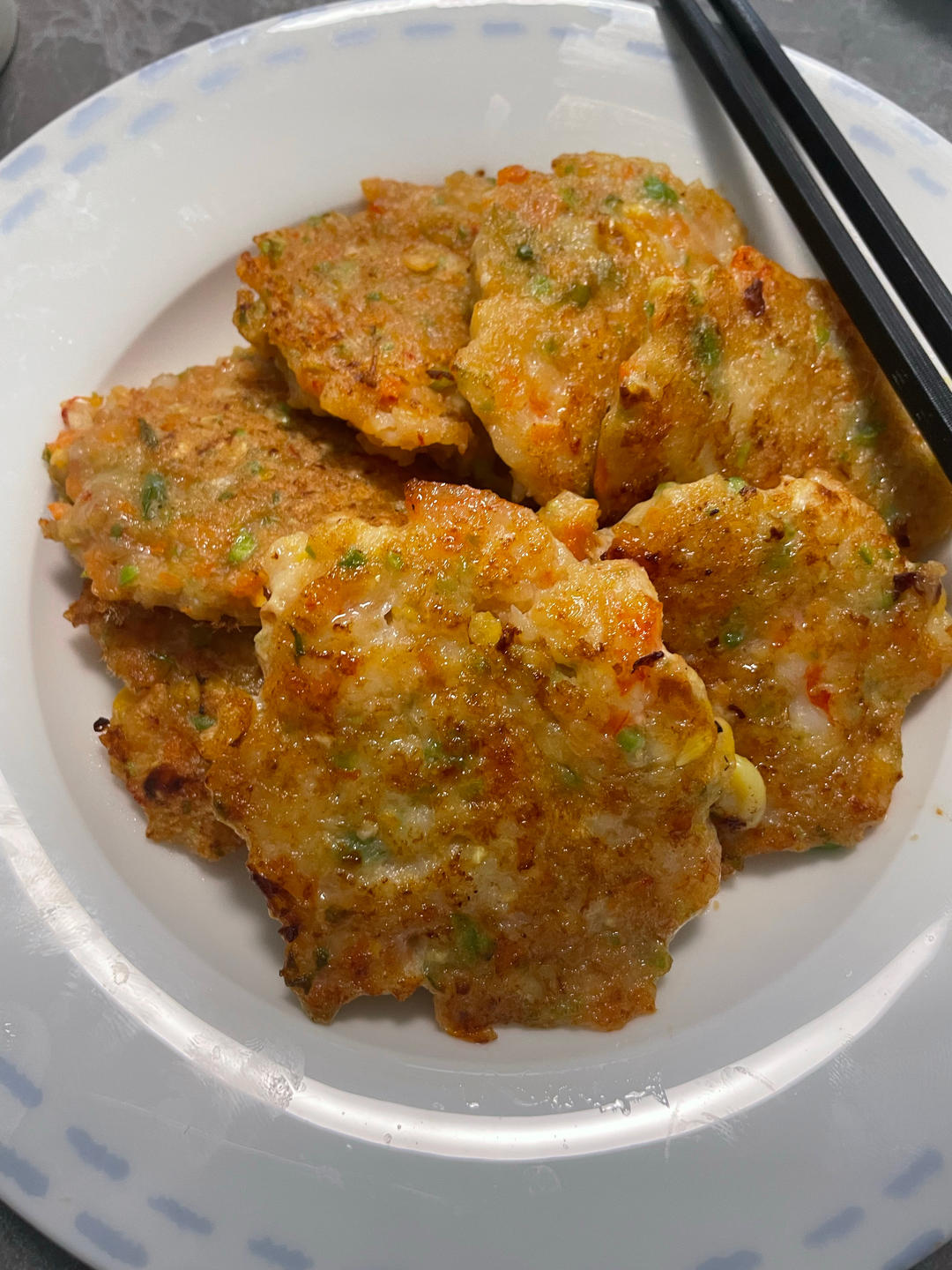 家常菜香煎虾饼