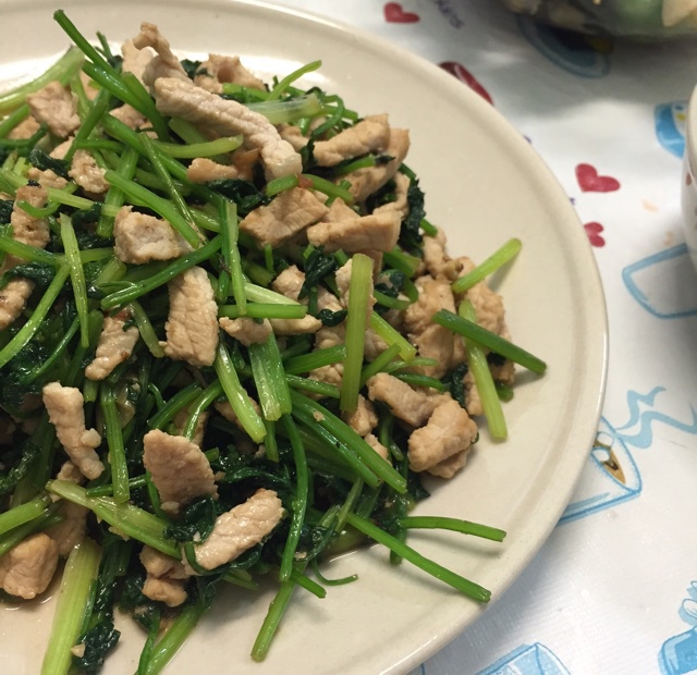 香菜炒肉丝