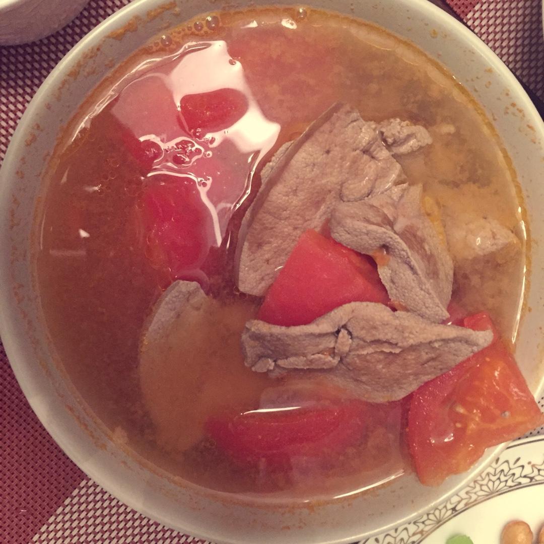 番茄猪肝汤