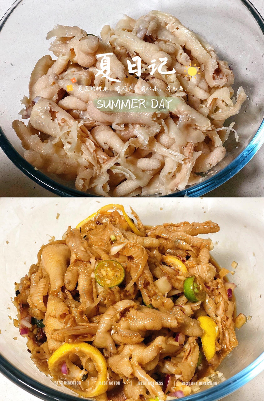 柠檬无骨鸡爪，酸辣开胃，劲道Q弹