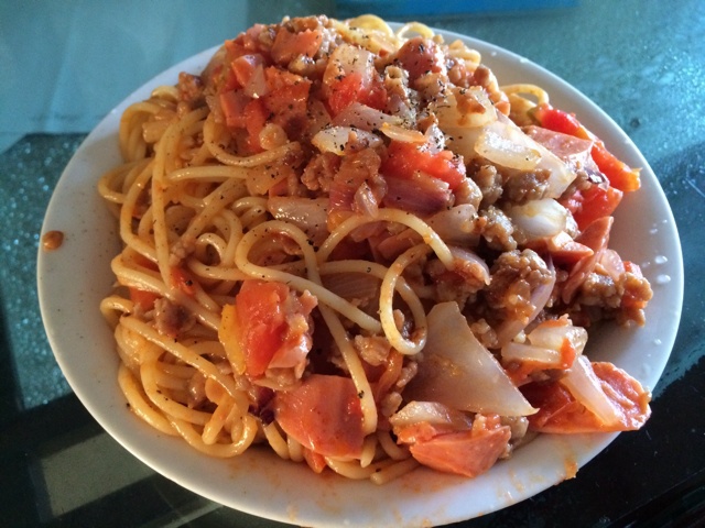 番茄肉酱意大利面