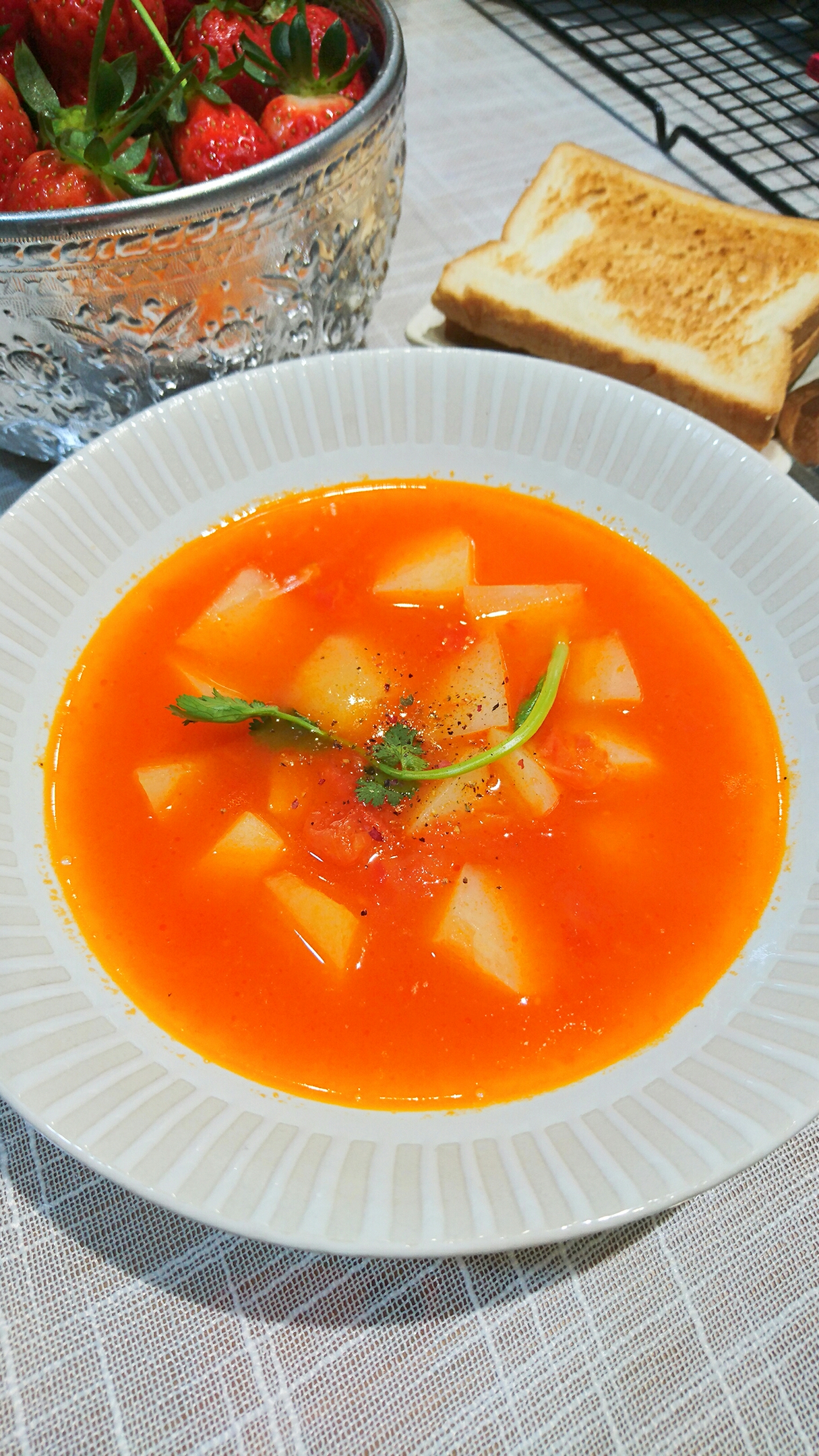 超赞的番茄土豆浓汤的做法