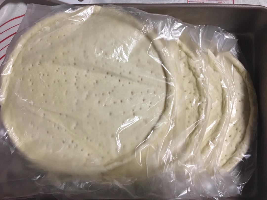 八寸披萨饼皮（四个）制作