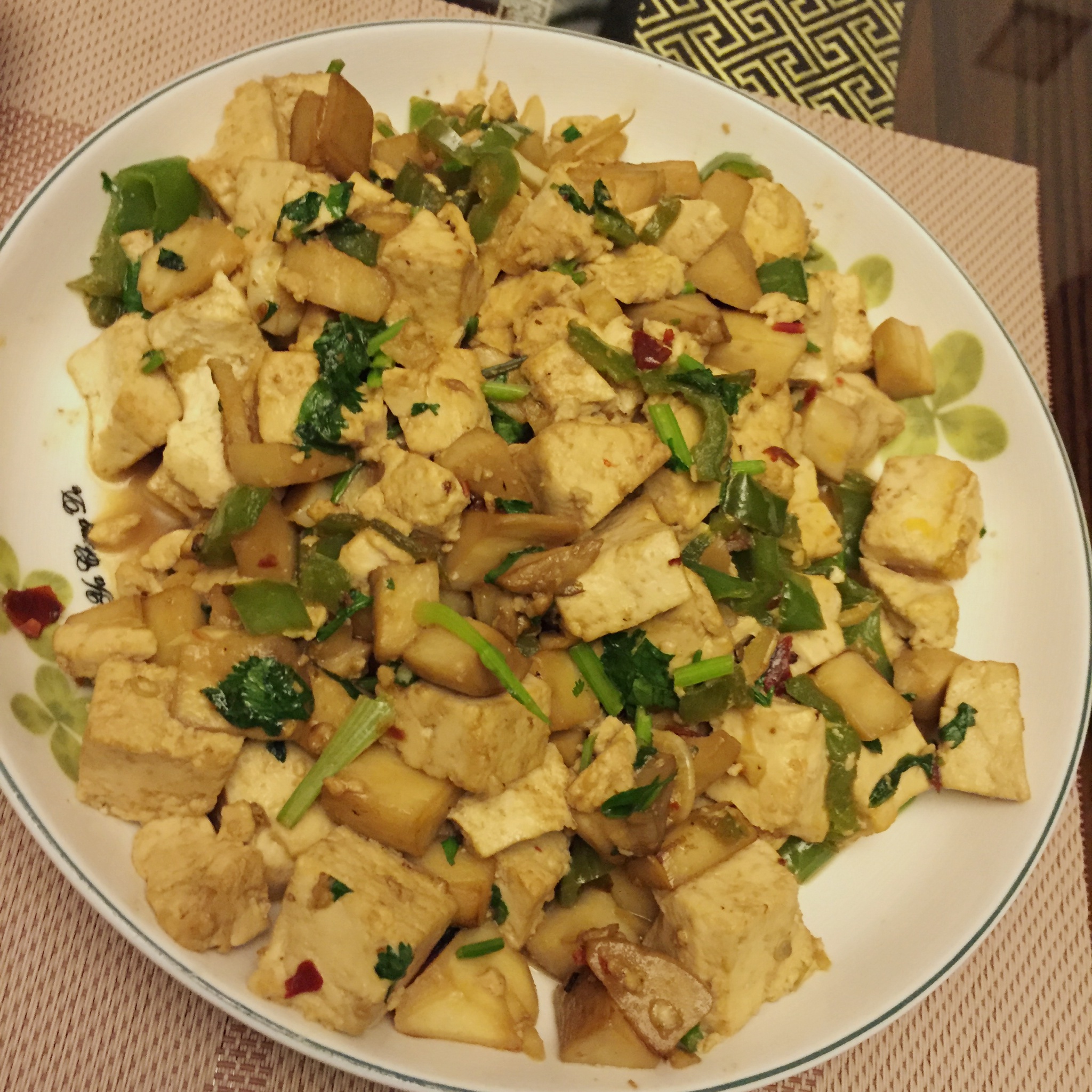肉末蘑菇烧豆腐