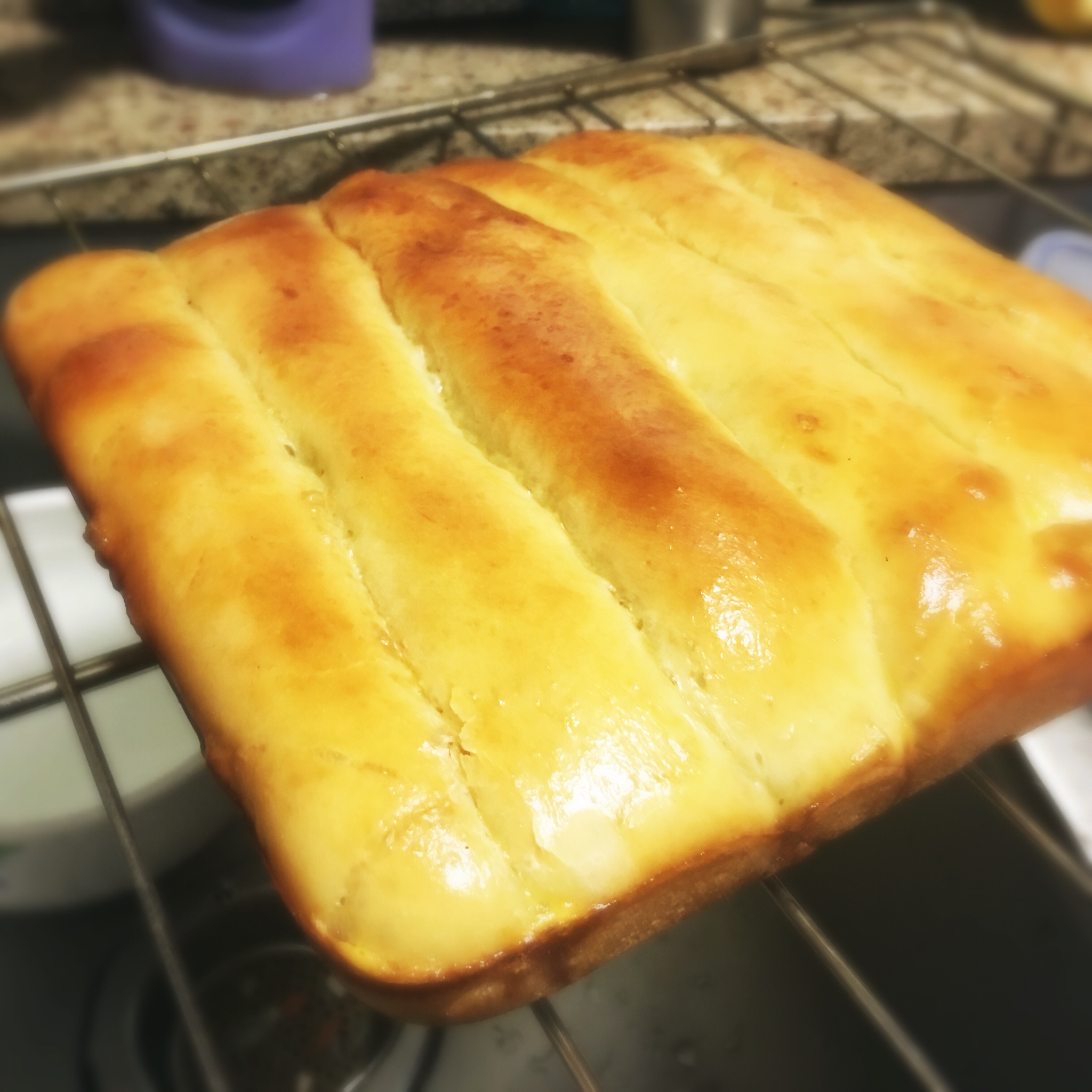 蜂蜜淡奶油面包#美味排包#