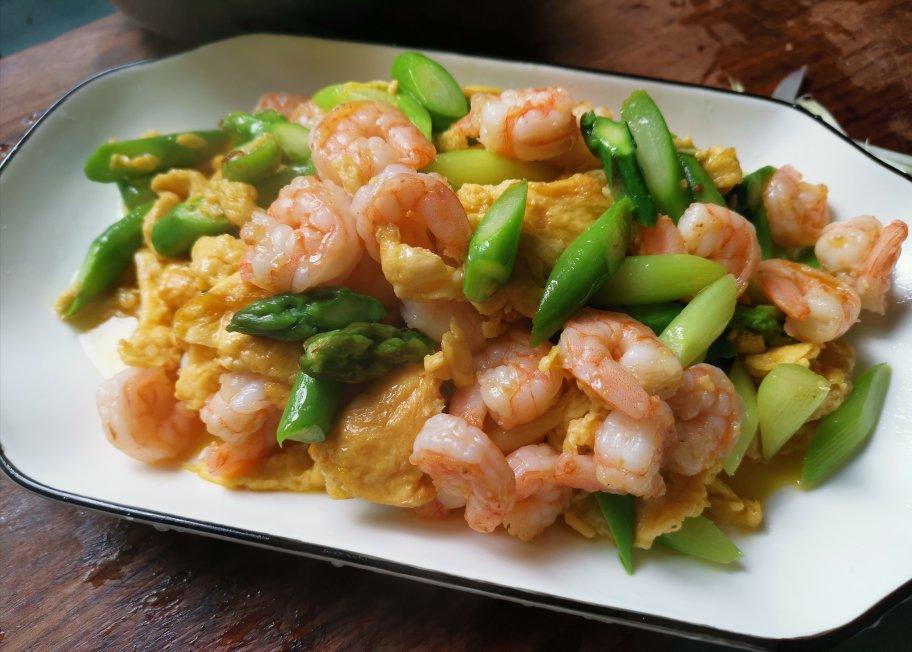 芦笋炒虾仁