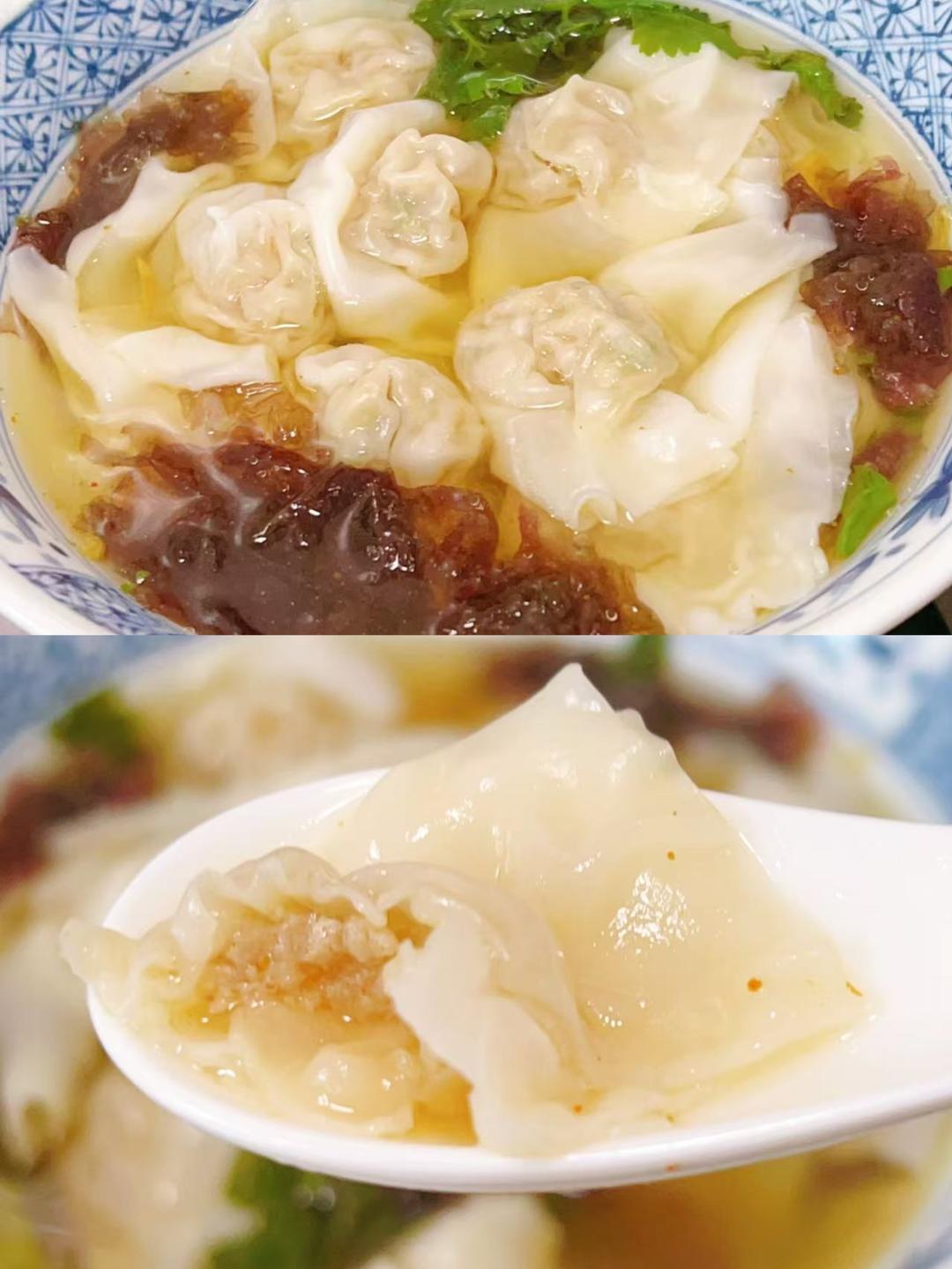 鸡汤槐花馄饨(云吞＆抄手)