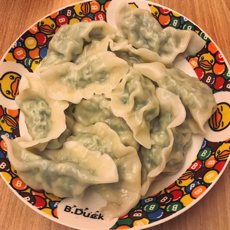 韭菜巴沙鱼饺子