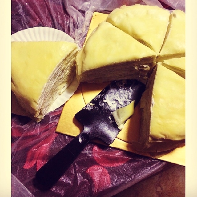 法式千层榴莲蛋糕