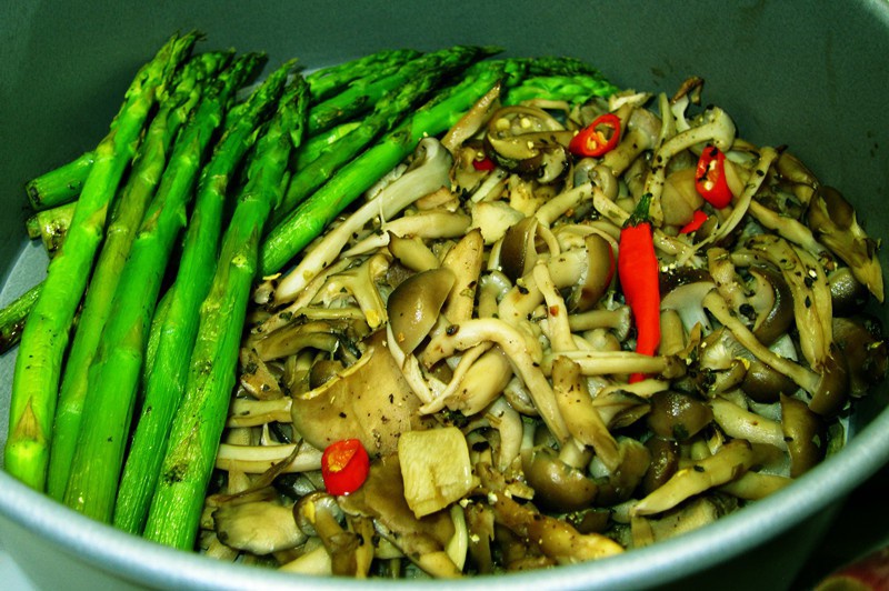 苗苗桑做的橄榄油蘑菇