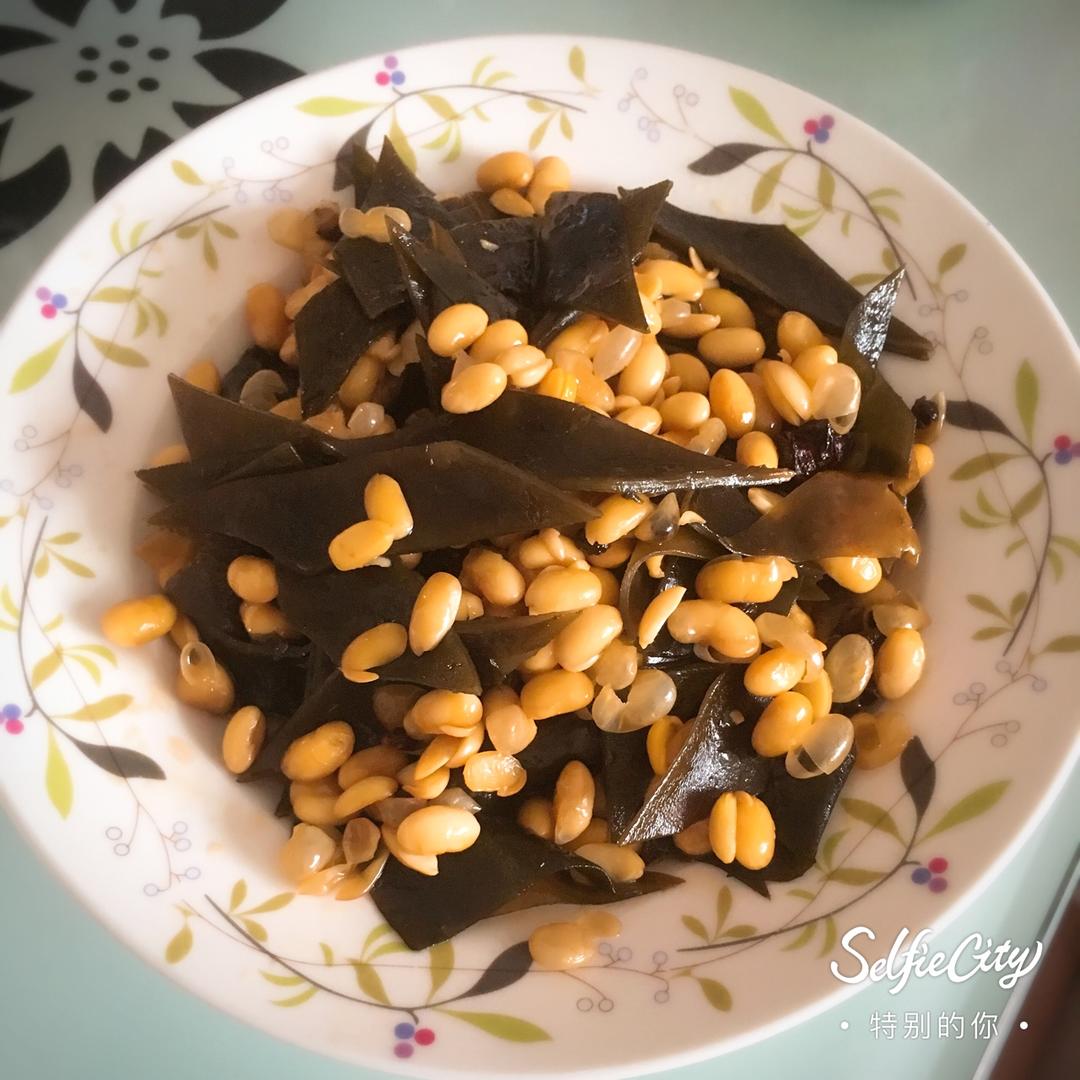黄豆炖海带