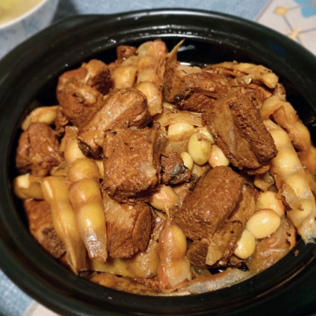 正宗排骨炖豆角