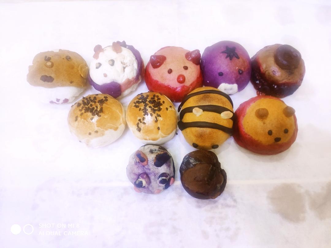 人气冠军卡通蛋黄酥，一次get六款造型~