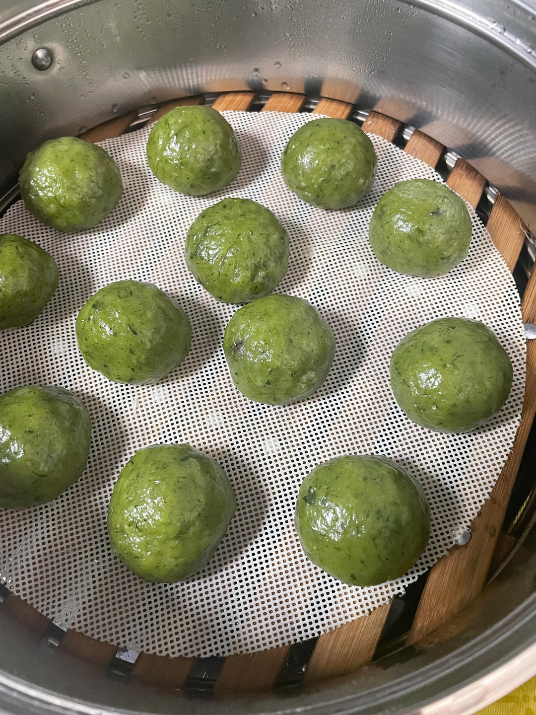 咸蛋黄肉松青团（艾糍）