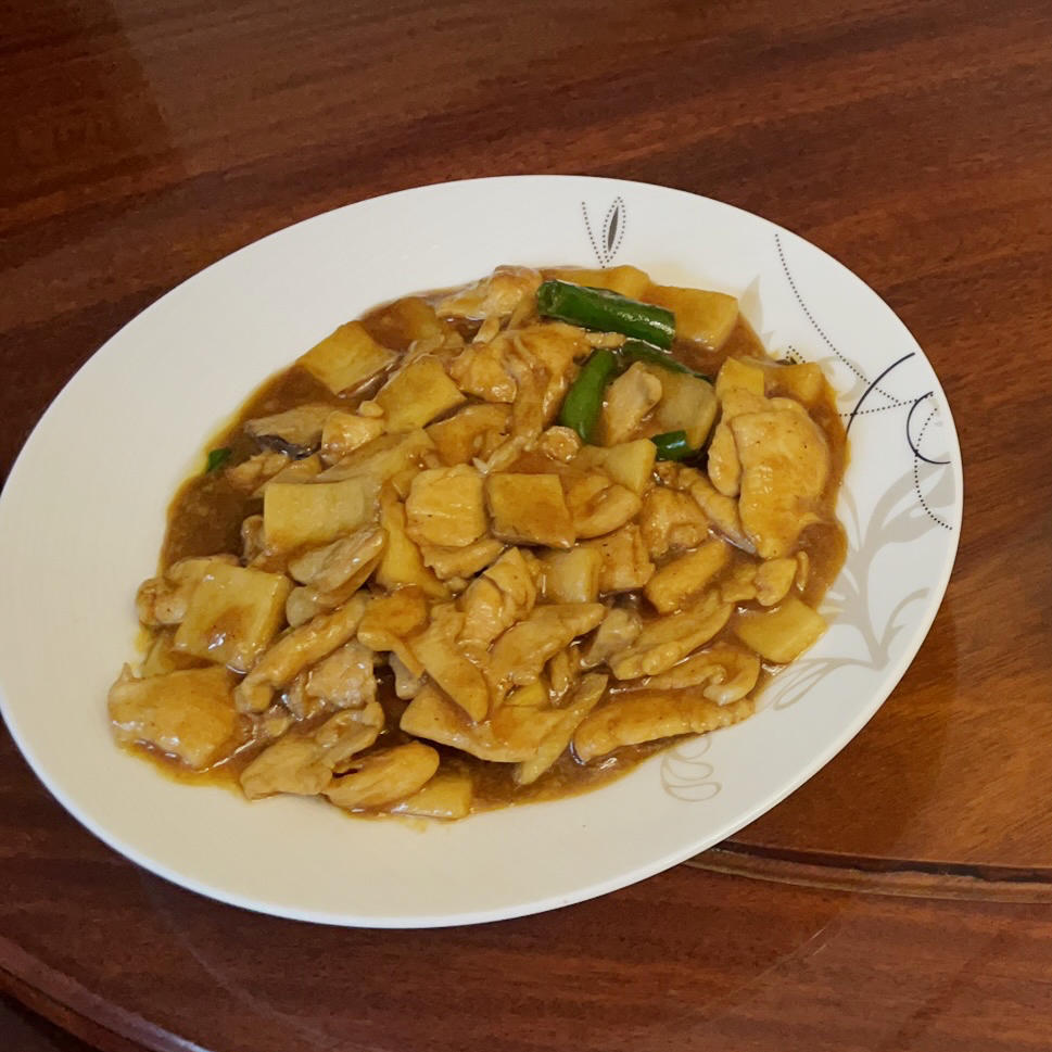 杏鲍菇炒鸡丁