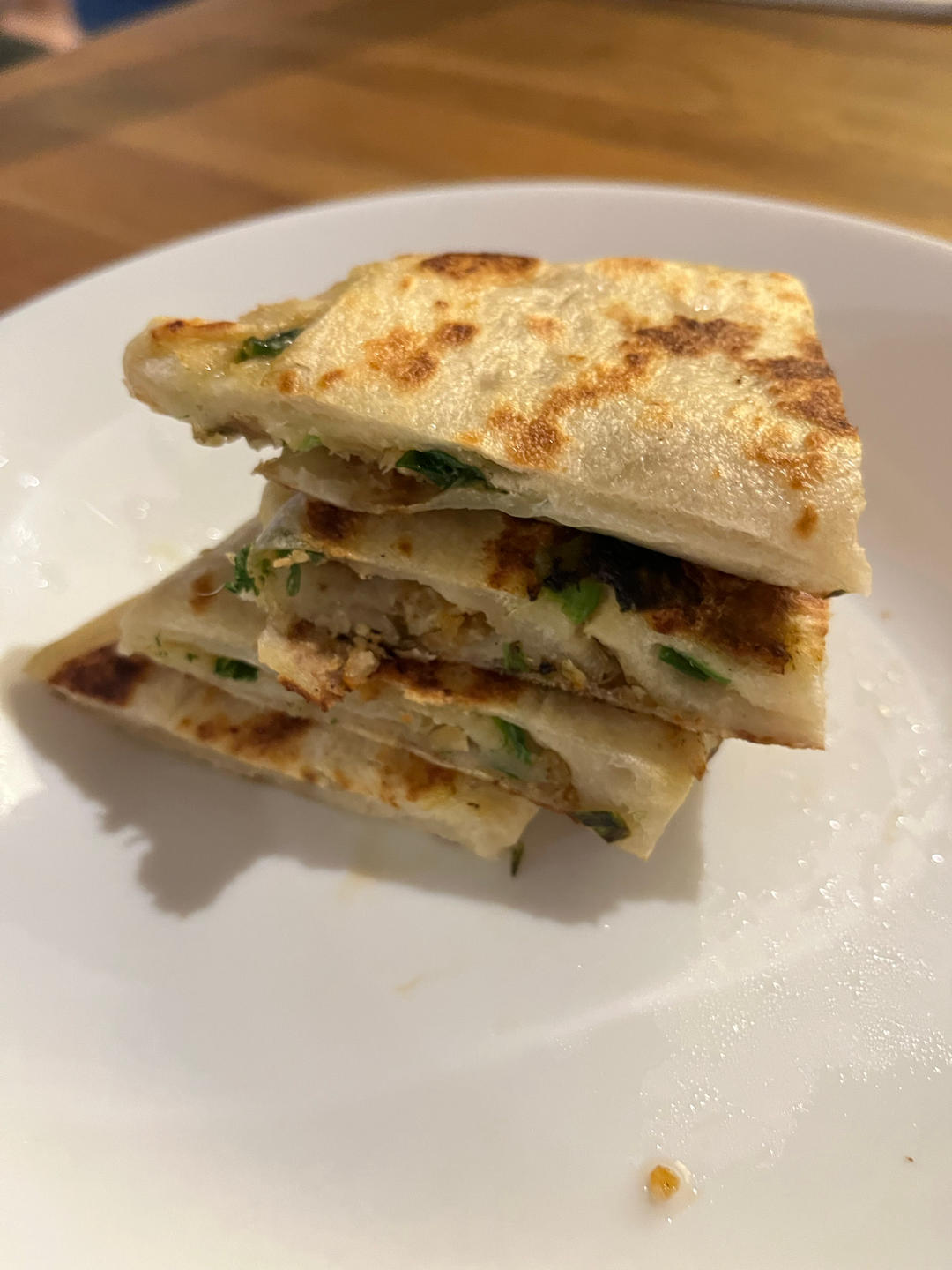 油渣葱花饼（不发面，不醒面，简单烫面版）