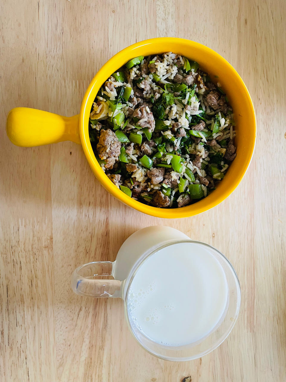 蒜香牛肉炒饭