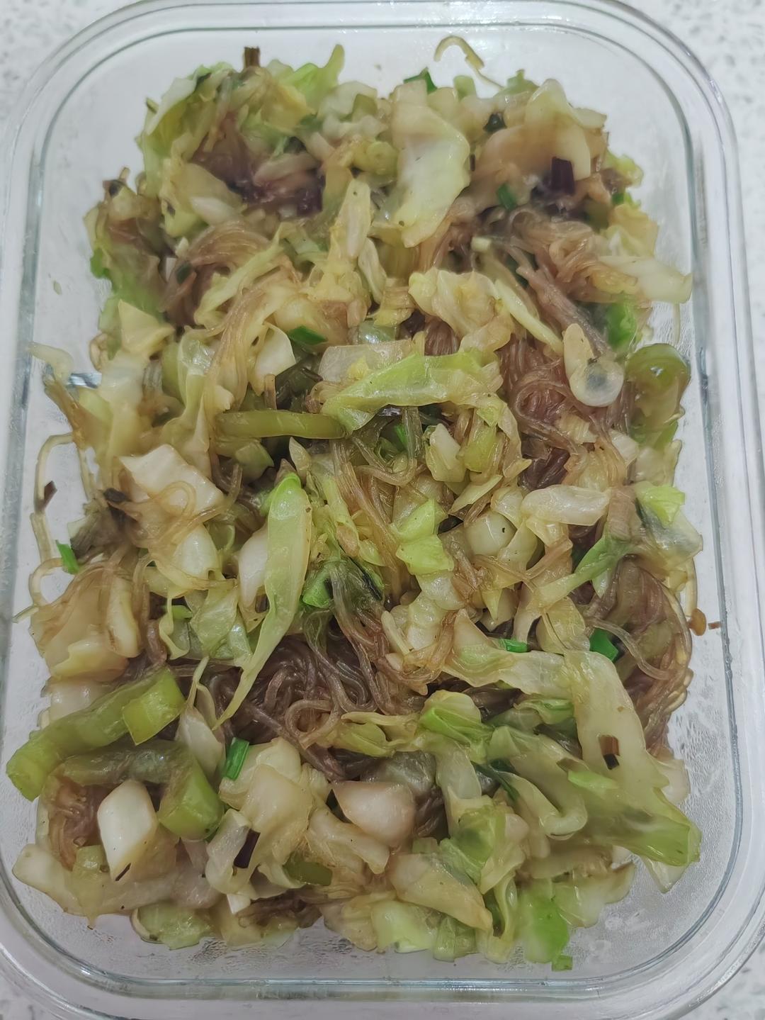 成功率百分之百的包菜炒粉丝