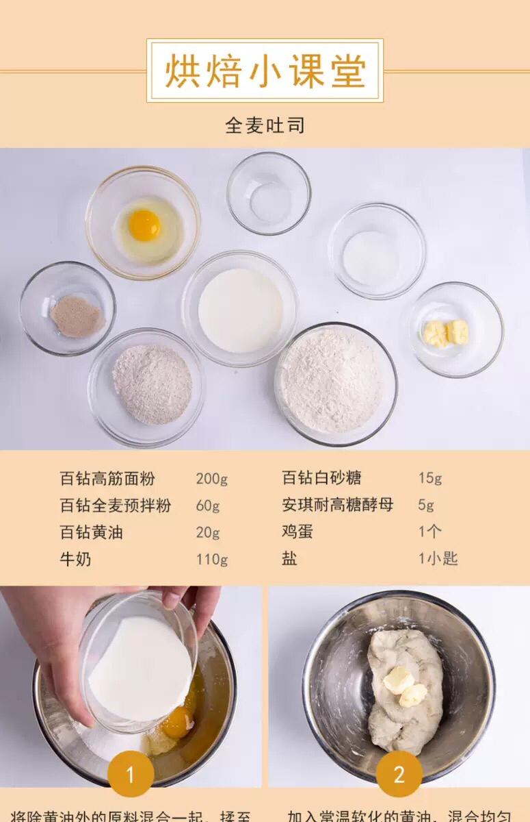 纯奶手撕吐司的做法 步骤1